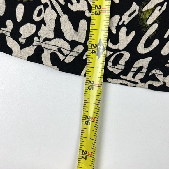 fresh  fx long sleeved green/black graphic jersey knit top size small - Picture 8 of 10